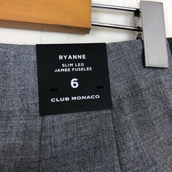NWT Club Monaco Ryanne Wool Trousers Sz 6 - Picture 9 of 10